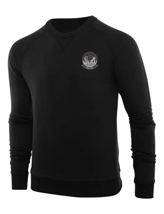 Allmade Deep Black Organic French Terry Crewneck Sweatshirt w/Gunrunner Logo