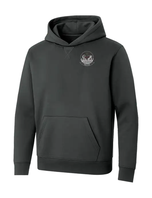Allmade Charcoal Grey Organic French Terry Pullover Hoodie w/Gunrunner Logo