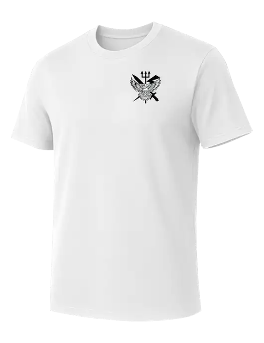 Allmade Bright White Organic Cotton Tee w/VMM-162 Eagle