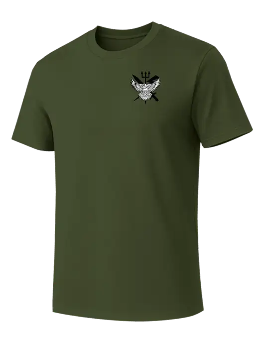 Allmade Dark Olive Green Organic Cotton Tee w/VMM-162 Eagle