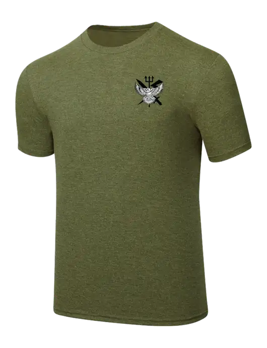 Simply Soft Military Green Frost 4.5oz Poly/Combed Ring Spun Cotton T-Shirt w/VMM-162 Eagle