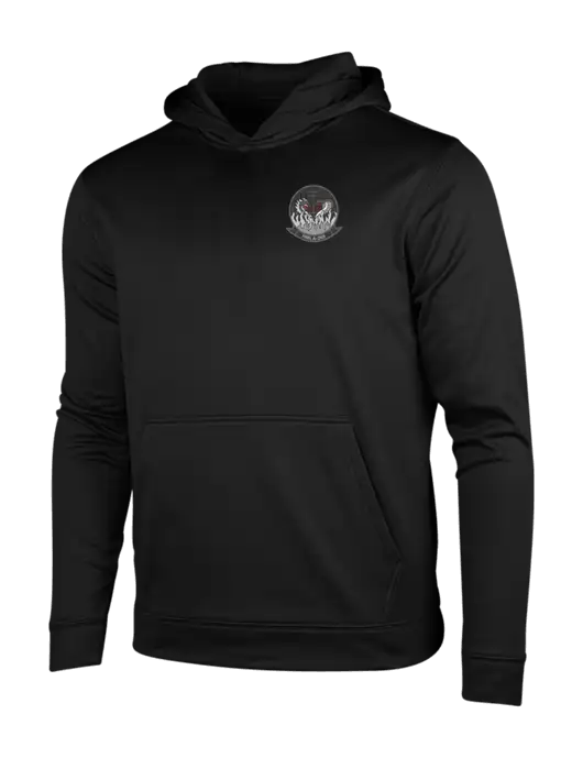 Black Fleece Sport-Wick Hooded Pullover w/Gunrunner Logo