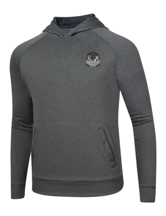 Tech Graphite Heather Fleece Hooded Sweatshirt w/Gunrunner Logo