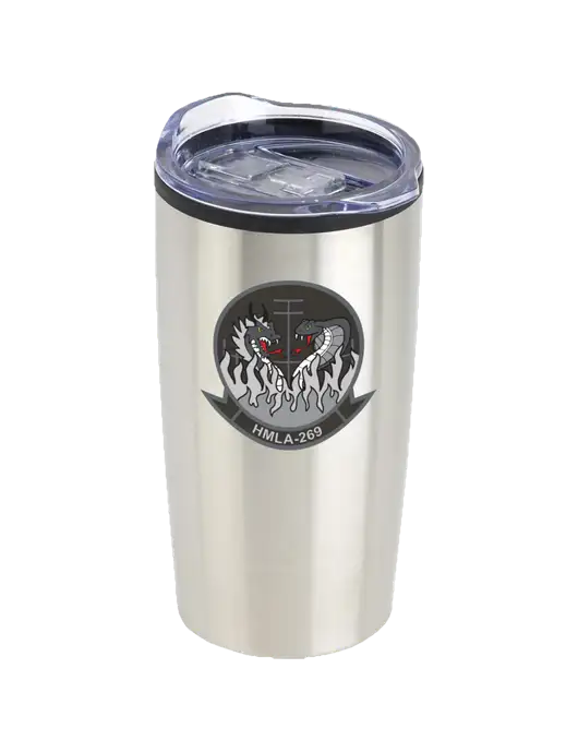 Olympus Silver 20 oz Tumbler w/Gunrunner Logo