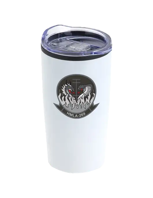 Olympus White 20 oz Tumbler w/Gunrunner Logo