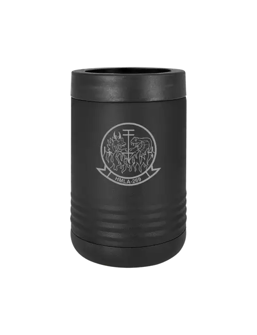 Polar Camel 12 oz Powder Coated Black Vacuum Insulated Beverage Holder w/Gunrunner Logo