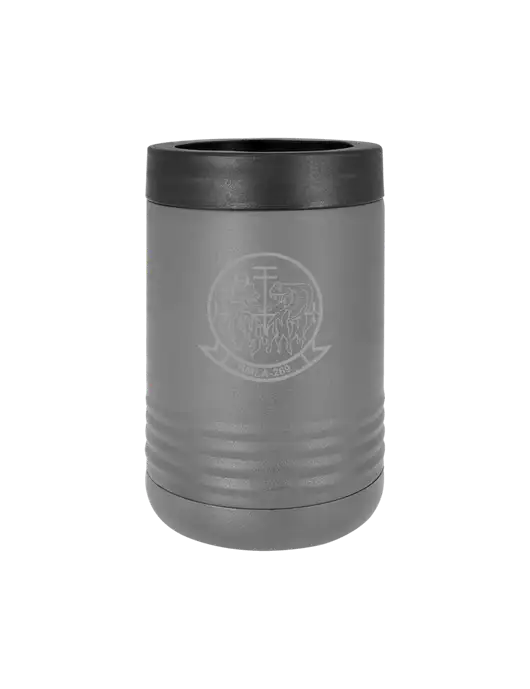Polar Camel 12 oz Powder Coated Grey Vacuum Insulated Beverage Holder w/Gunrunner Logo