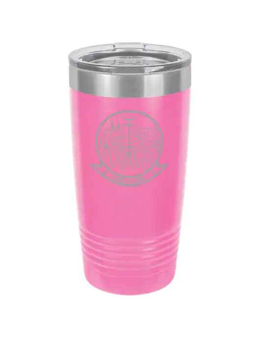 Polar Camel 20 oz Powder Coated Pink Vacuum Insulated Tumbler w/Gunrunner Logo