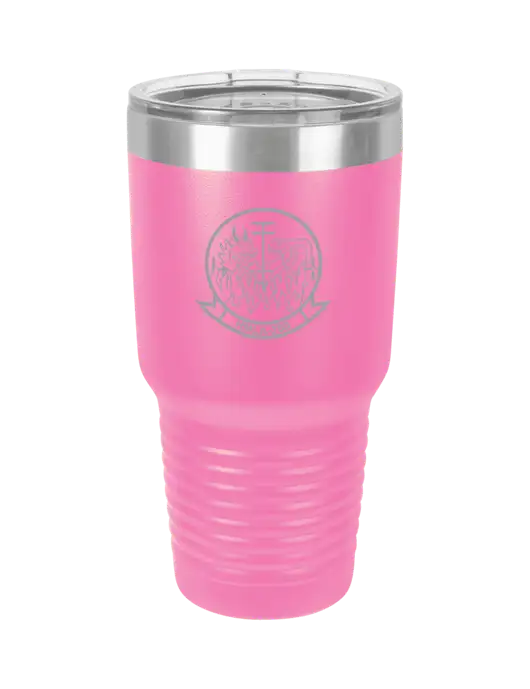 Polar Camel 30 oz Powder Coated Pink Vacuum Insulated Tumbler w/Gunrunner Logo
