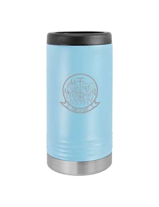 Polar Camel Powder Coated Light Blue Vacuum Insulated Slim Beverage Holder w/Gunrunner Logo