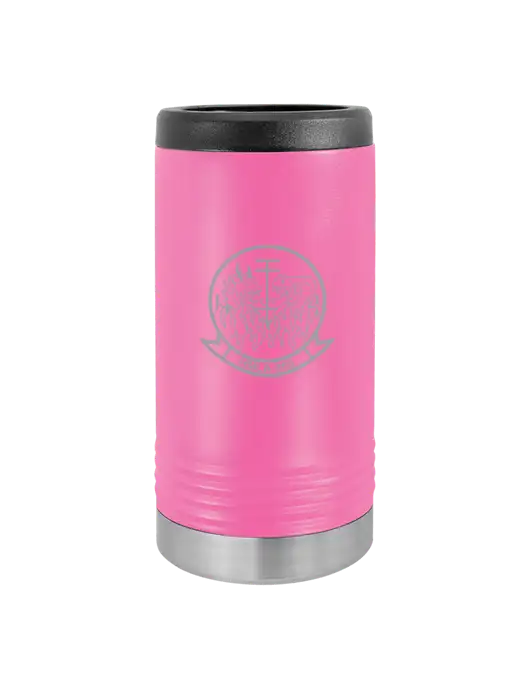 Polar Camel Powder Coated Pink Vacuum Insulated Slim Beverage Holder w/Gunrunner Logo