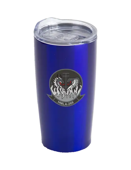 Society Blue 20 oz Insulated Tumbler w/Gunrunner Logo